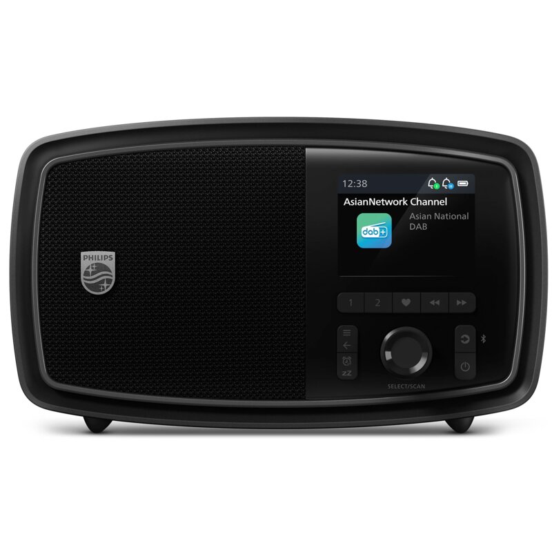 Radio PHILIPS TAV2000DB/00 Cyfrowe Przenośne Czarny