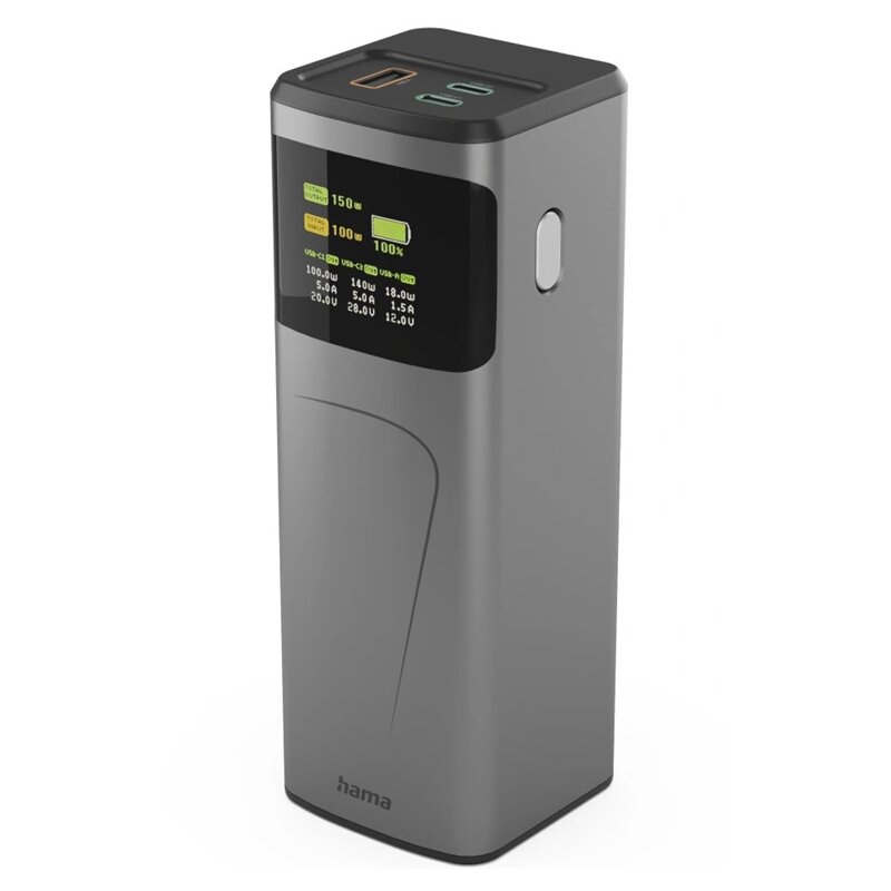Hama 201742 Power Pack High Power 24000mAh 150W Szary