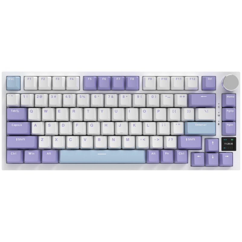 Ajazz AK820 Pro Gift Switch Biało-fioletowy