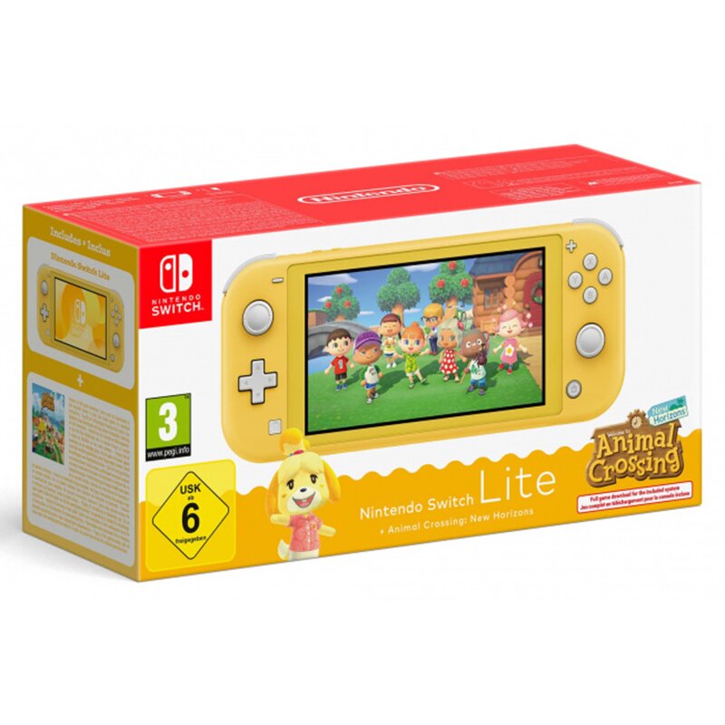 Konsola NINTENDO Switch Lite Żółty + ACNH Bundle