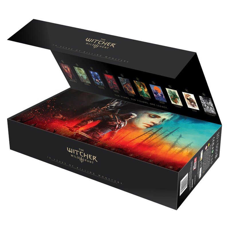 Puzzle GOOD LOOT The Witcher 3: Wild Hunt 10th Anniversary Collection 10x500 elementów Wielokolorowy