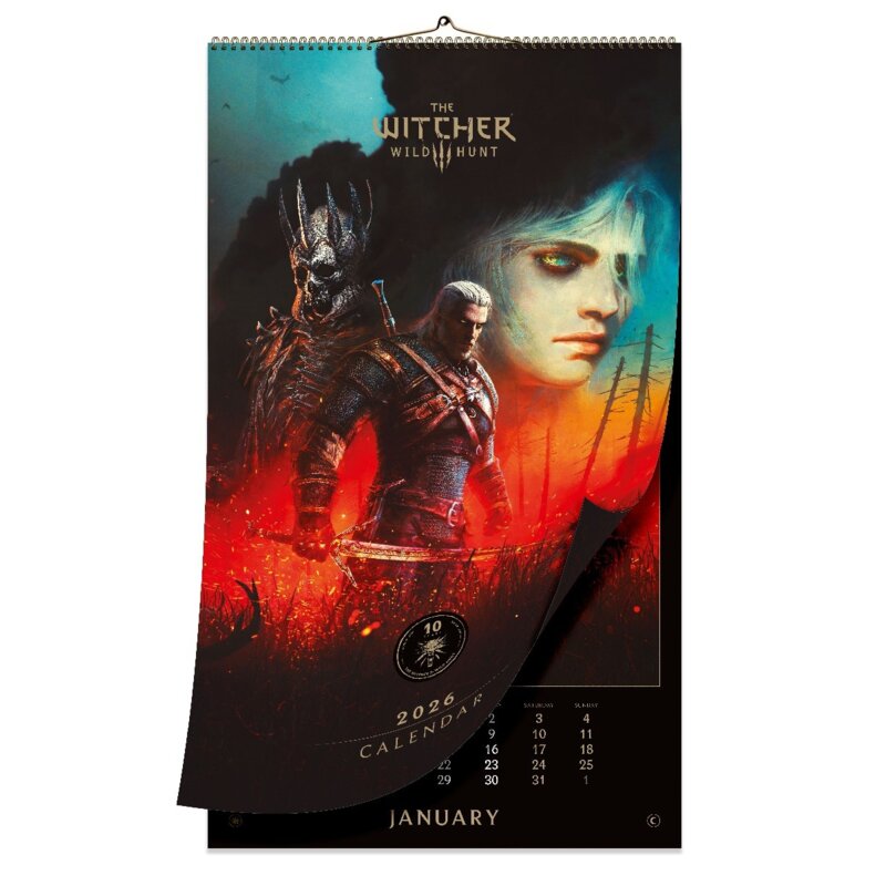 Kalendarz CENEGA Good Loot The Witcher (Wiedźmin) 3: Wild Hunt 10th Anniversary 2026