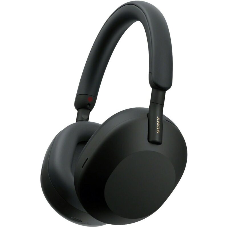 Sony WH-1000XM5SA ANC (Miękki futerał) Nauszne Bluetooth 5.2 Czarny