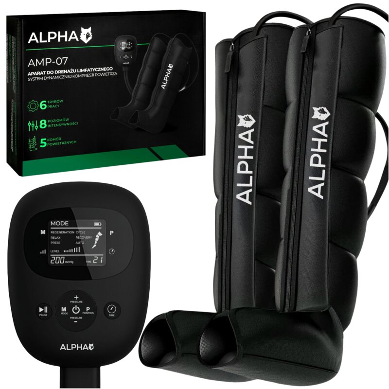 Masażer Limfatyczny do nóg ALPHA AMP-07