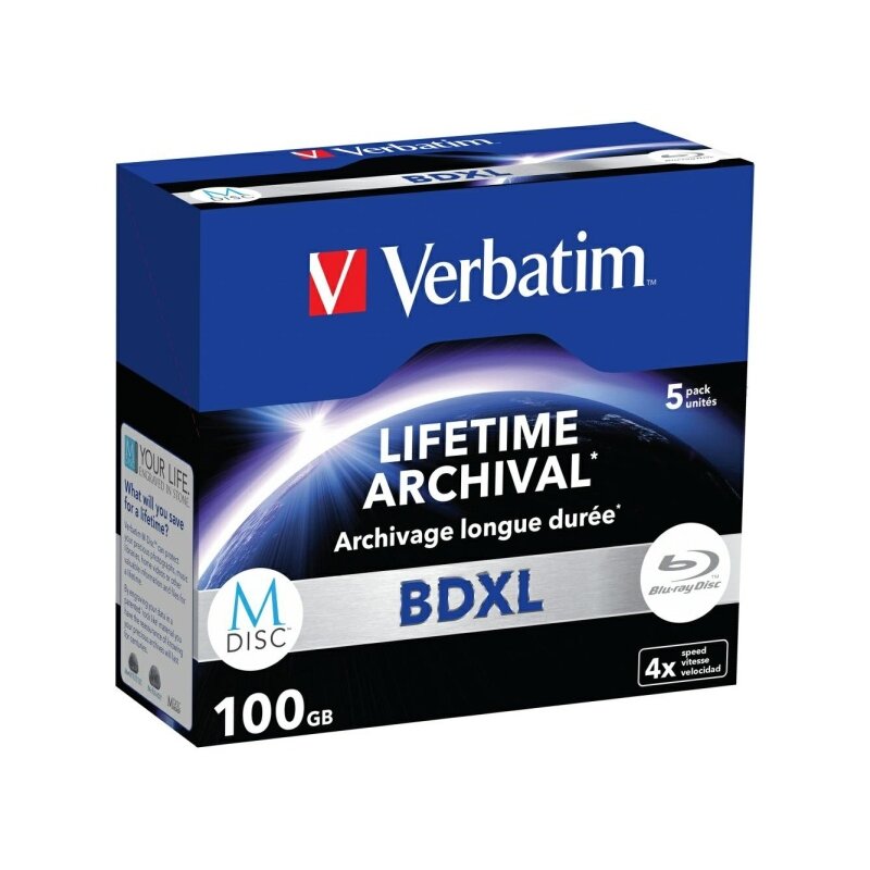 Płyta VERBATIM BDXL, 100 GB, 4x (5 szt.)