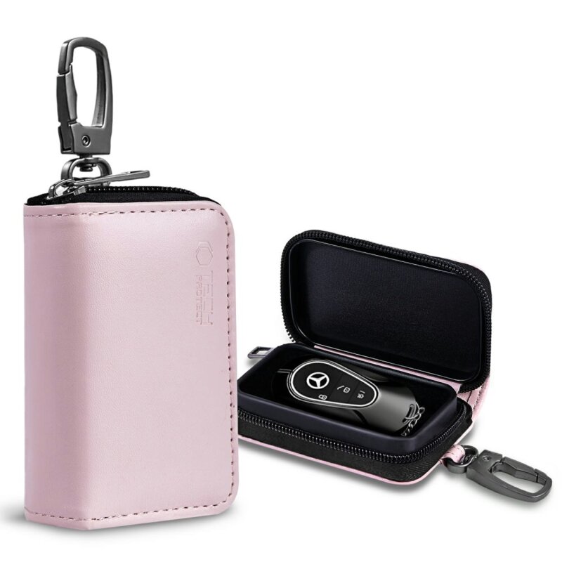 Etui z ochroną RFID na kluczyki TECH-PROTECT KLR300 RFID Signal Blocker Różowy