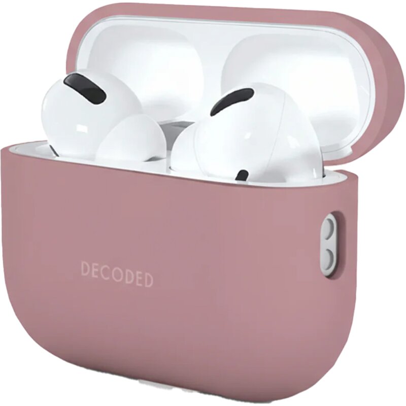 Etui na słuchawki DECODED Silicone Aircase do Apple Airpods Pro 3 Różowy
