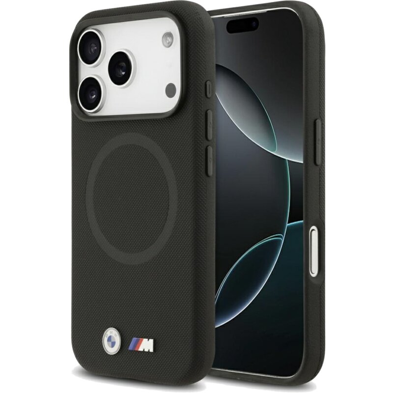 Etui BMW M FW Metal Logo MagSafe do Apple iPhone 17 Pro Max Czarny