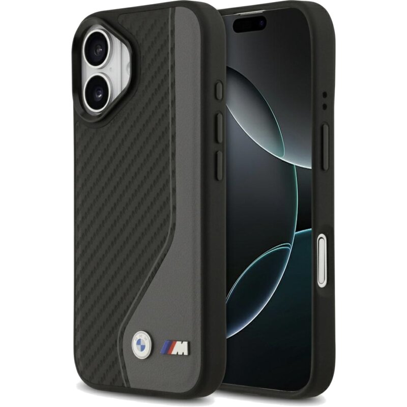Etui BMW M Carbon Logo MagSafe do Apple iPhone 17 Antracyt