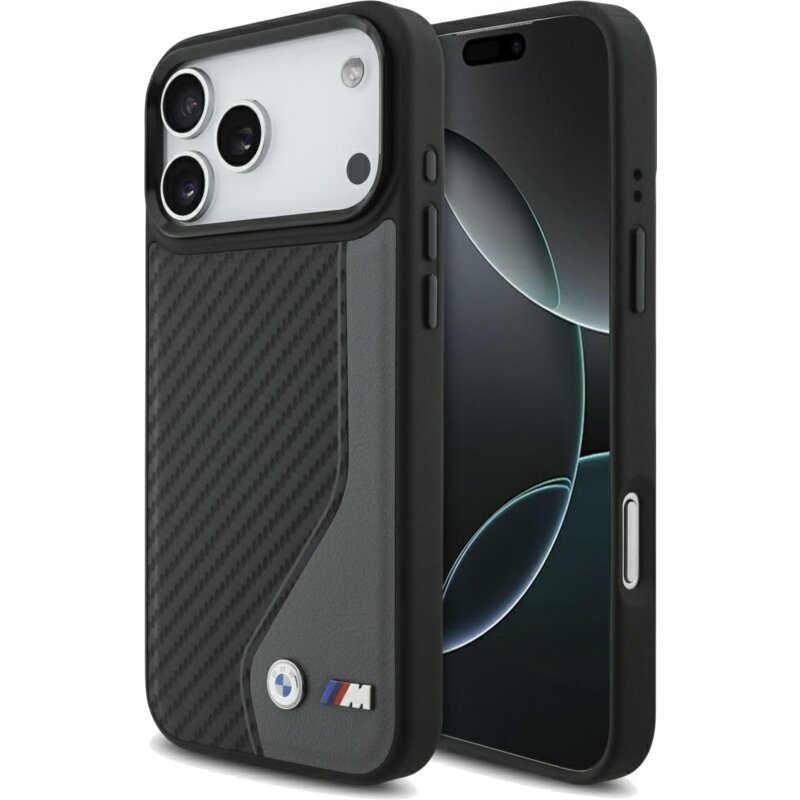Etui BMW M Carbon Logo MagSafe do Apple iPhone 17 Pro Max Antracyt