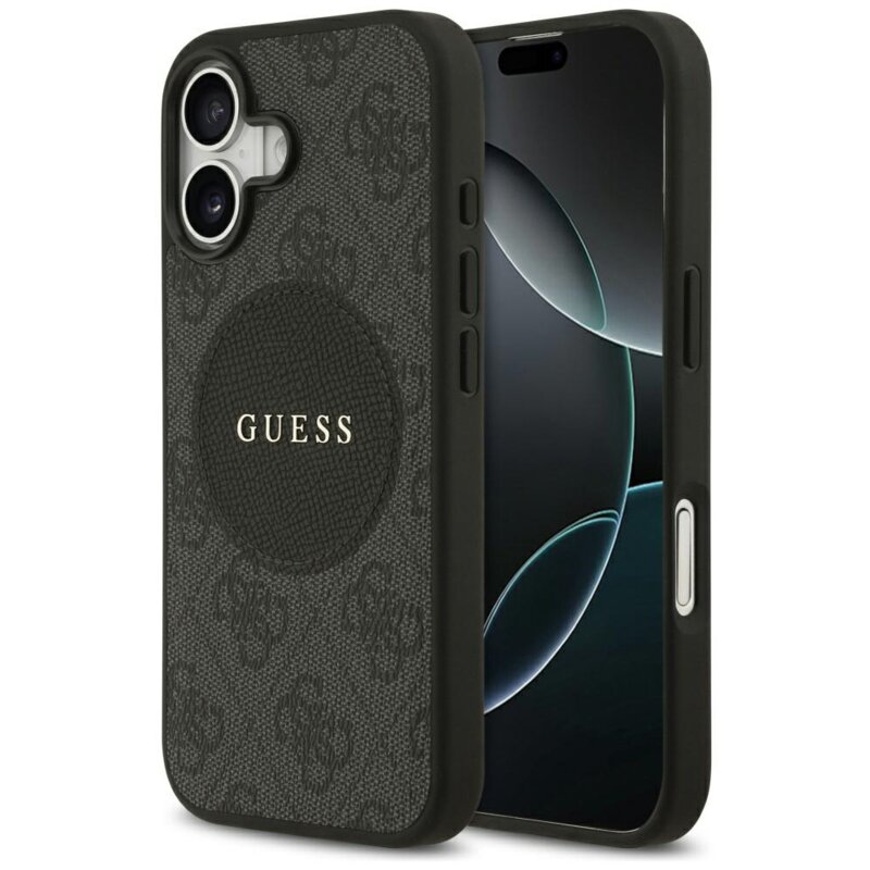 Etui GUESS 4G Circle Classic Logo MagSafe do Apple iPhone 17 Czarny