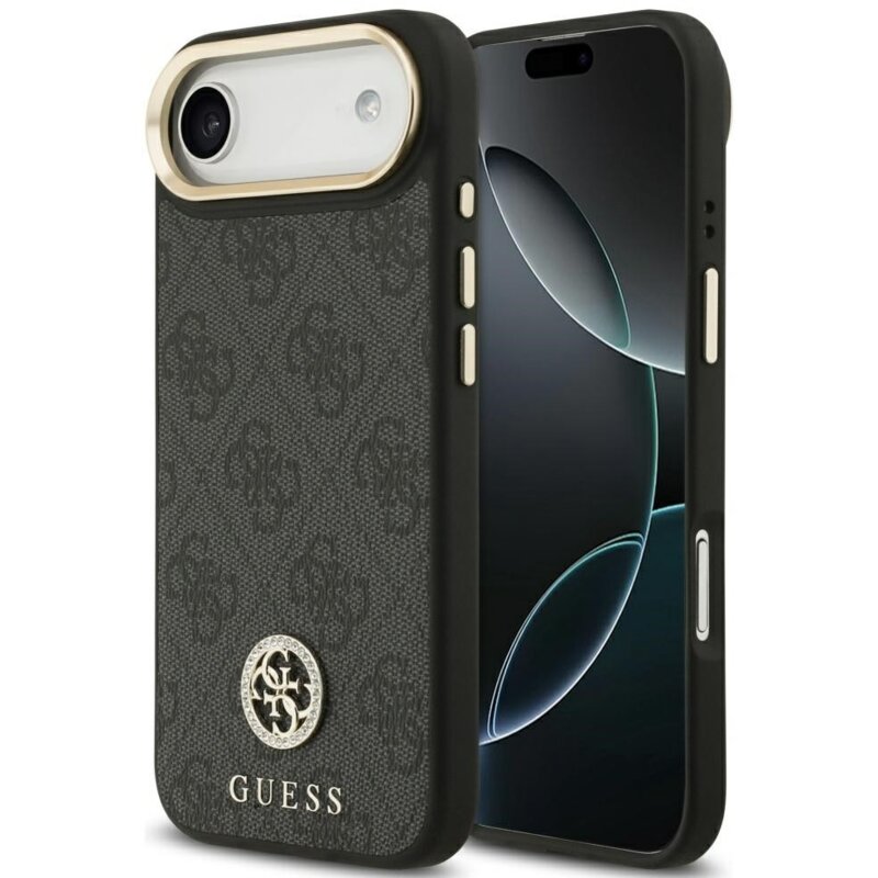 Guess 4G Strass Logo MagSafe do iPhone Air Czarny