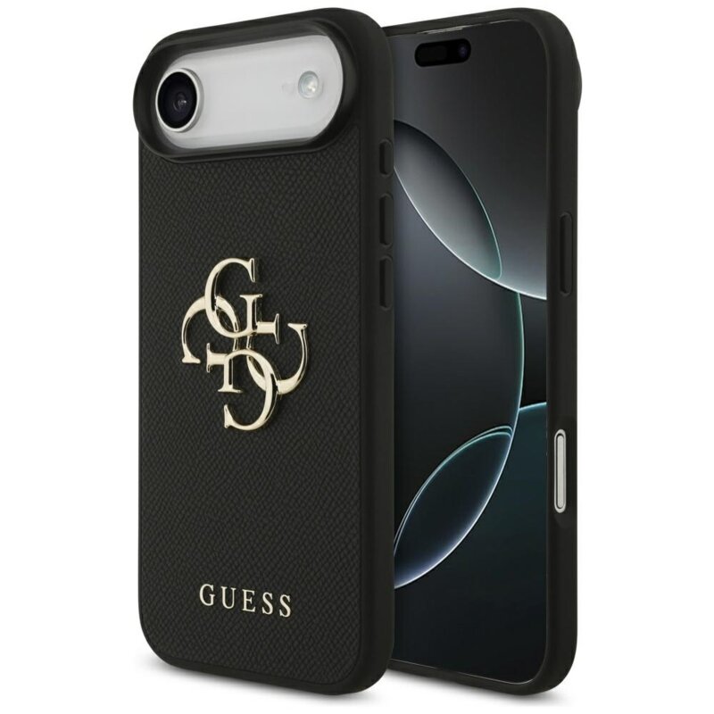 Guess Grained Big 4G & Classic Logo do iPhone Air Czarny