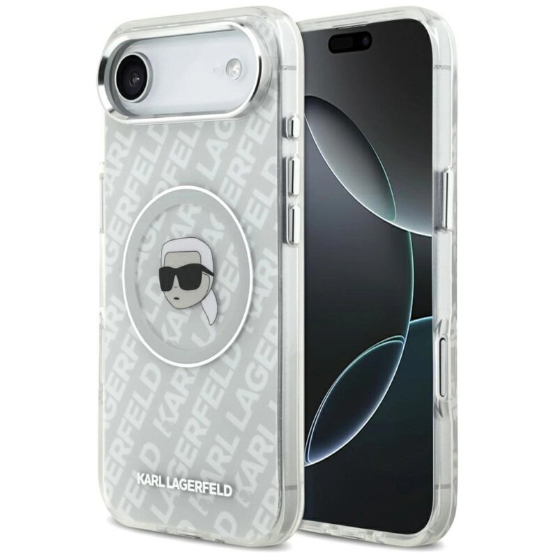 Karl Lagerfeld IML Karl Head Logo MagSafe do iPhone Air Szary