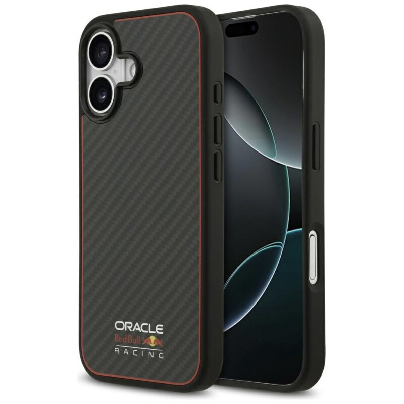 Red Bull Racing Kevlar Logo Matt MagSafe do iPhone 17 czarny