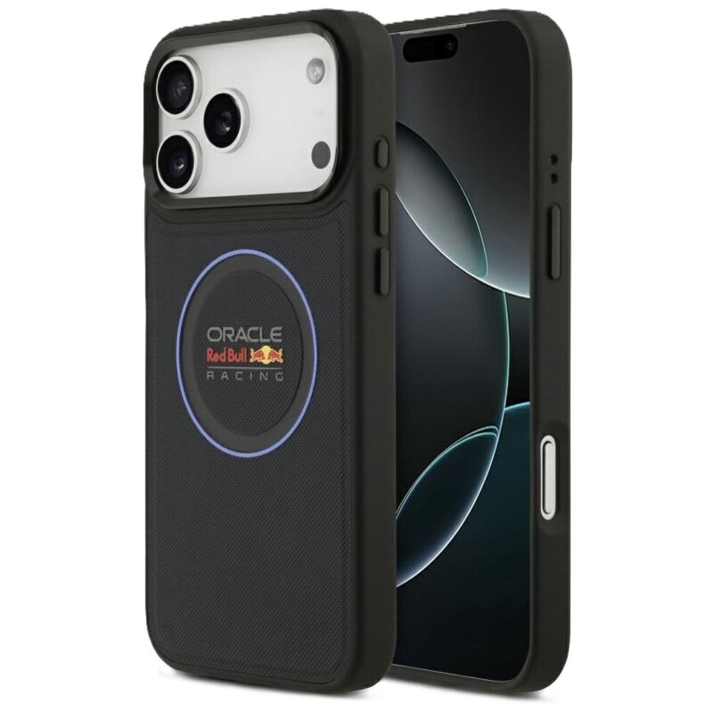 Red Bull Racing Meshed Blue Ring & Metal Buttons MagSafe do iPhone 17 Pro Max Granatowy
