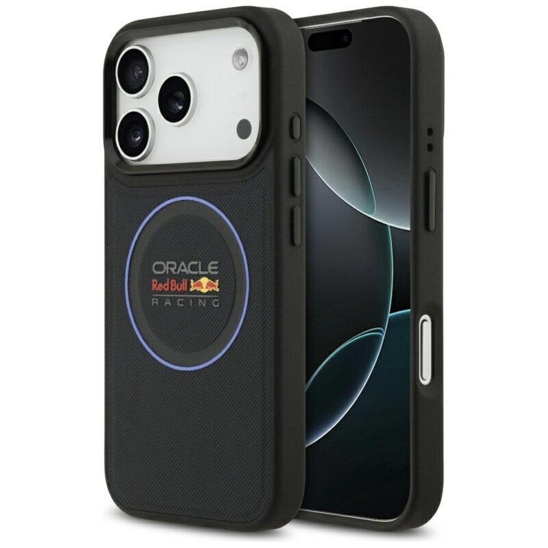 Red Bull Racing Meshed Blue Ring & Metal Buttons MagSafe do iPhone 17 Pro granatowy