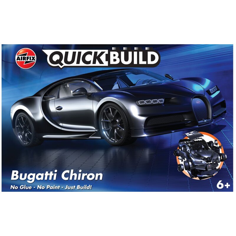 Airfix J6025 Quickbuild Bugatti Chiron - Black