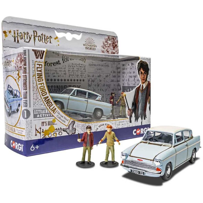 Corgi Harry Potter Zaczarowany Ford Anglia z figurkami