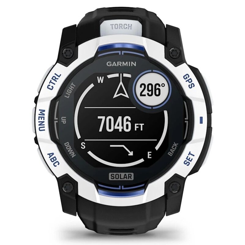 Garmin Instinct 3 Solar 50mm GPS Czarno-niebieski