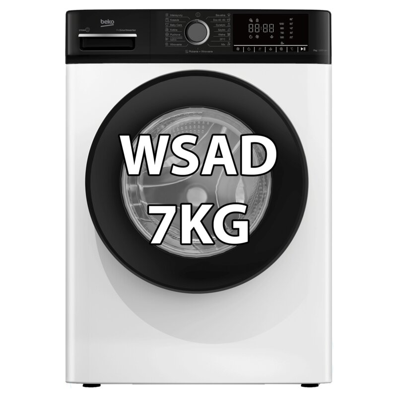 Pralka Beko Slim b100 B1WFM2721BBPL 7kg 1200obr SteamCure Inwerter
