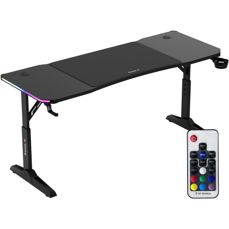 Biurko gamingowe HUZARO Hero 4.6 RGB Czarny