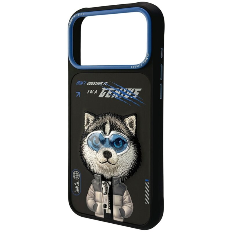 Etui NIMMY Cool&Cute 2.0 Wolf do Apple iPhone 17 Pro Czarny
