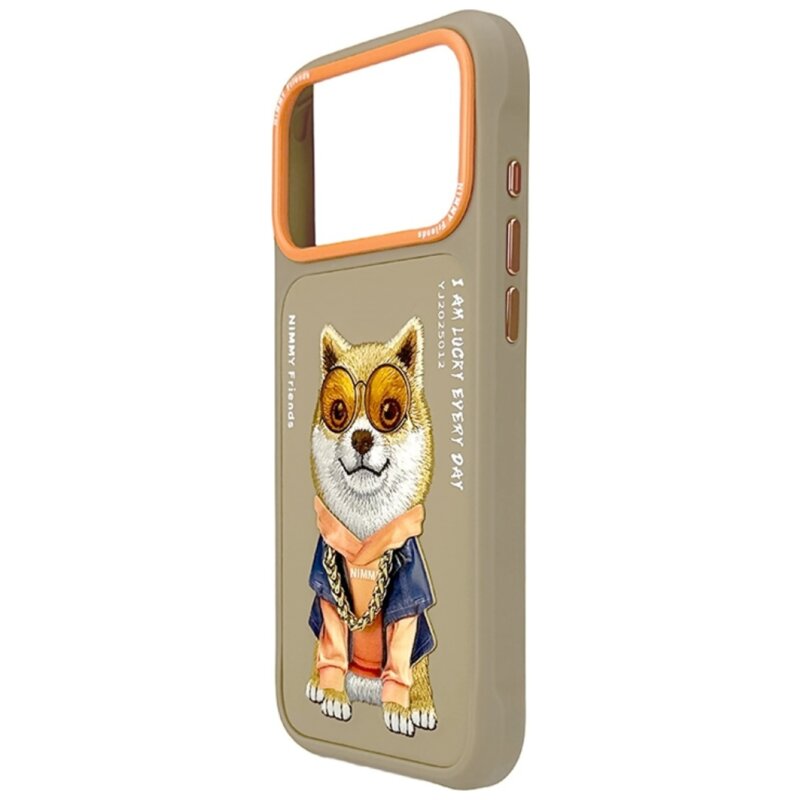 Фото - Чохол Etui NIMMY Glasses Cool Dog do Apple iPhone 17 Pro Beżowy