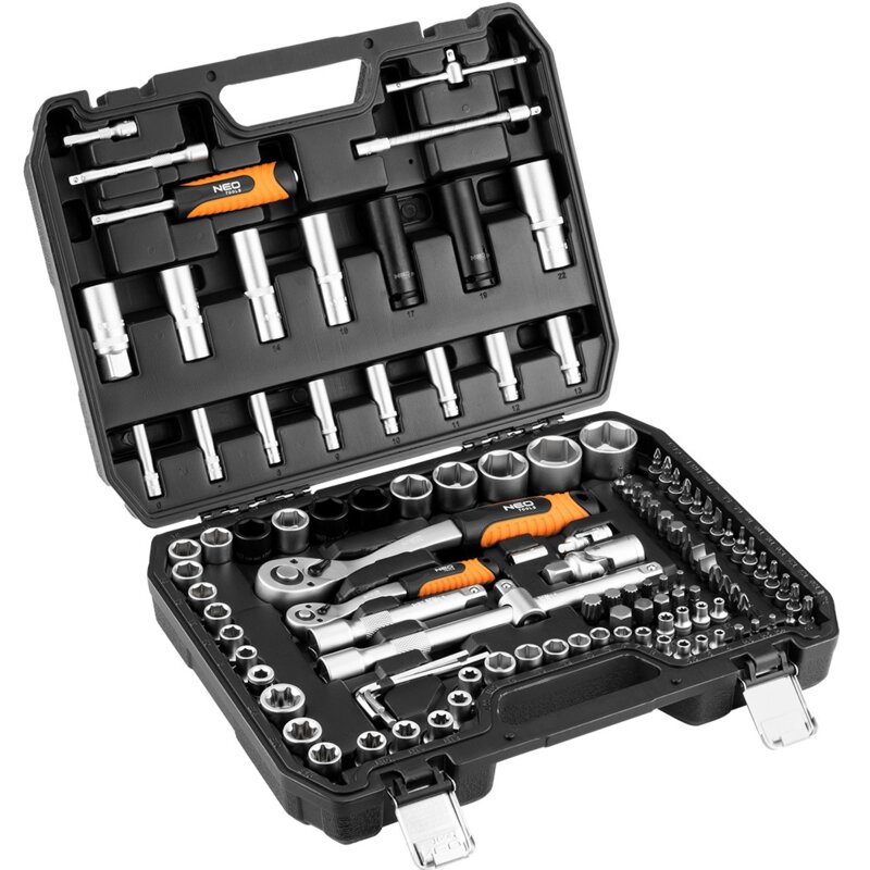 Zestaw kluczy nasadowych NEO TOOLS 10-215 (115 elementów) - edycja limitowana