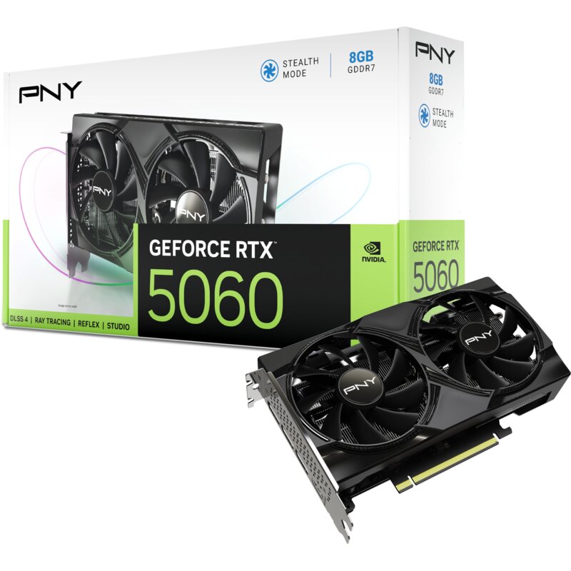 Karta graficzna PNY GeForce RTX 5060 Dual Fan 8GB DLSS 4.5