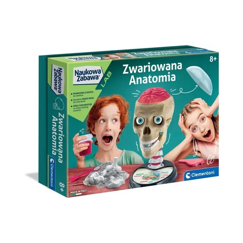 Zabawka edukacyjna CLEMENTONI Naukowa zabawa Lab Zwariowana Anatomia 50697