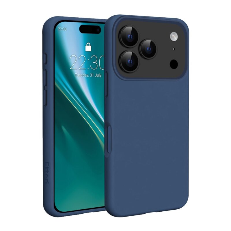 Etui ETTERI Silicone Mag do Apple iPhone 17 Pro Ciemnoniebieski