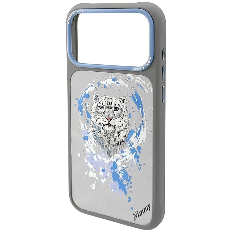 Etui NIMMY Pantera MagSafe do Apple iPhone 17 Pro Jasnoszary