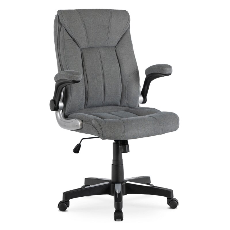 Fotel Biurowy Obrotowy Krzesło Do Biurka Komputer Ergonomiczny Szary ZURICH