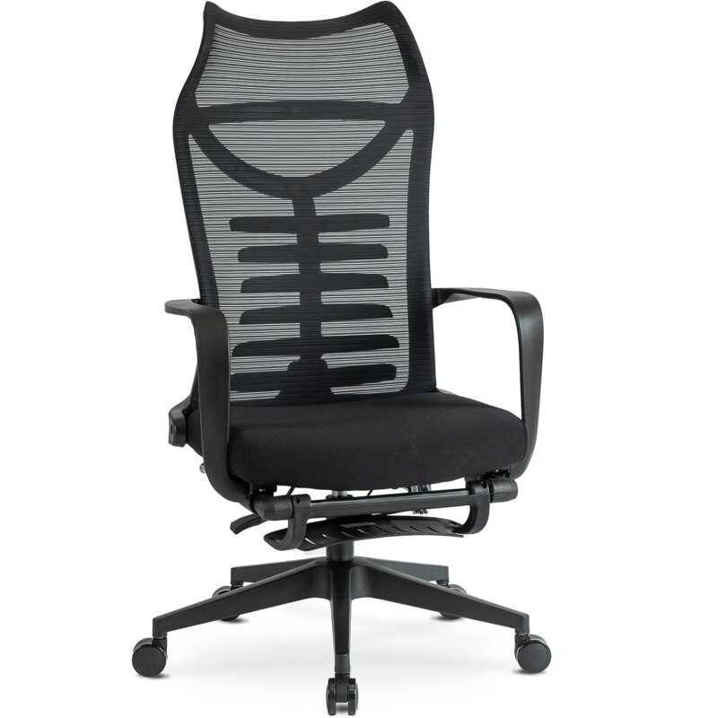 Krzesło Obrotowe Biurowe Fotel Ergonomiczny Czarny ACTON