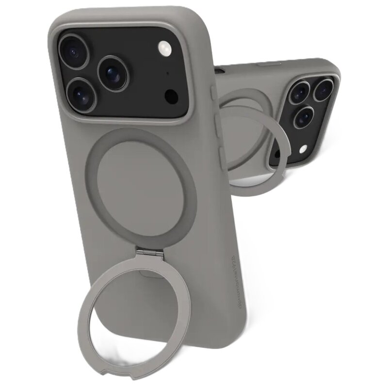 Etui DBRAMANTE1928 Roskilde MagSafe Kickstand Icon do Apple iPhone 17 Pro Szary
