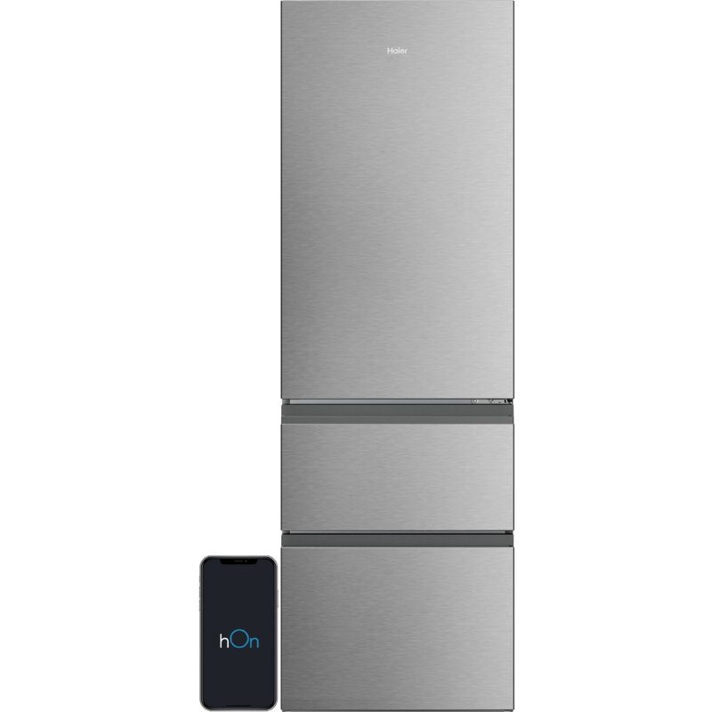 Lodówka HAIER 3D 60 Series 3 HTR3618CNMG No frost 185cm Srebrna