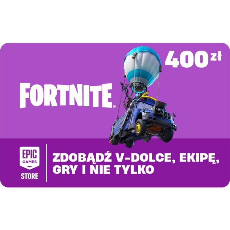 Karta podarunkowa EPIC GAMES Fortnite 400 PLN
