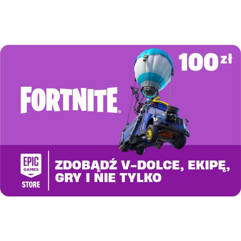 Karta podarunkowa EPIC GAMES Fortnite 100 PLN