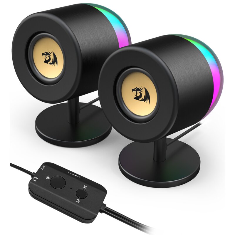 Głośniki REDRAGON Ahri GS598 2.0 RGB Komunikacja bezprzewodowa
