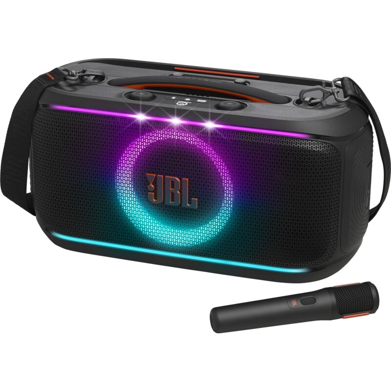 JBL PartyBox On-The-GO 2 100W Bluetooth Mikrofon Karaoke Czarny