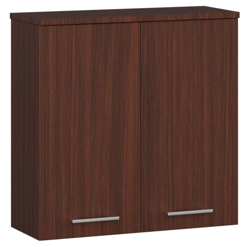 Szafka łazienkowa AKORD FIN Wenge 60 cm 2 drzwi kolor Wenge mat 2 półki 60x22,5x60 cm