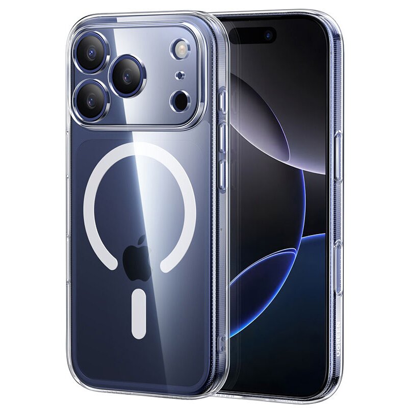 Etui UGREEN CA240 do Apple iPhone 17 Pro Przezroczysty + szkło hartowane