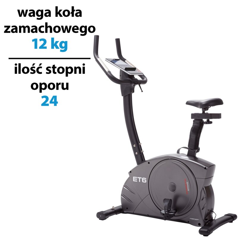 Rower magnetyczny CHRISTOPEIT SPORT ET 6 Szary
