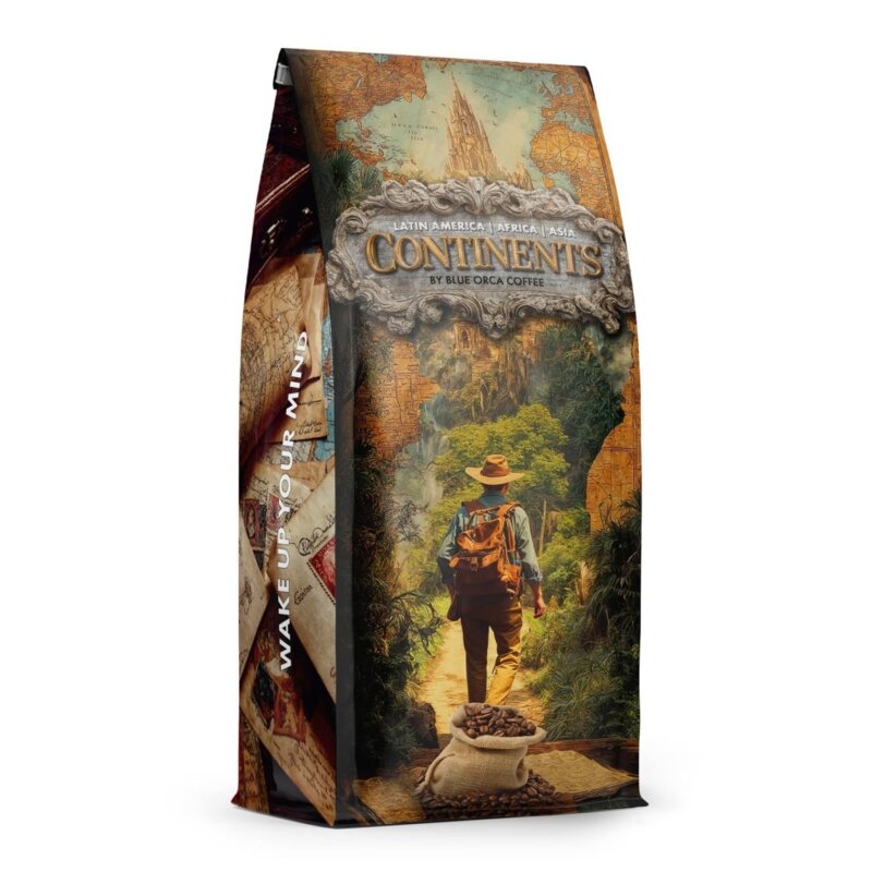 Kawa ziarnista BLUE ORCA COFFEE Continents 3 Latin America Africa & Asia 1kg