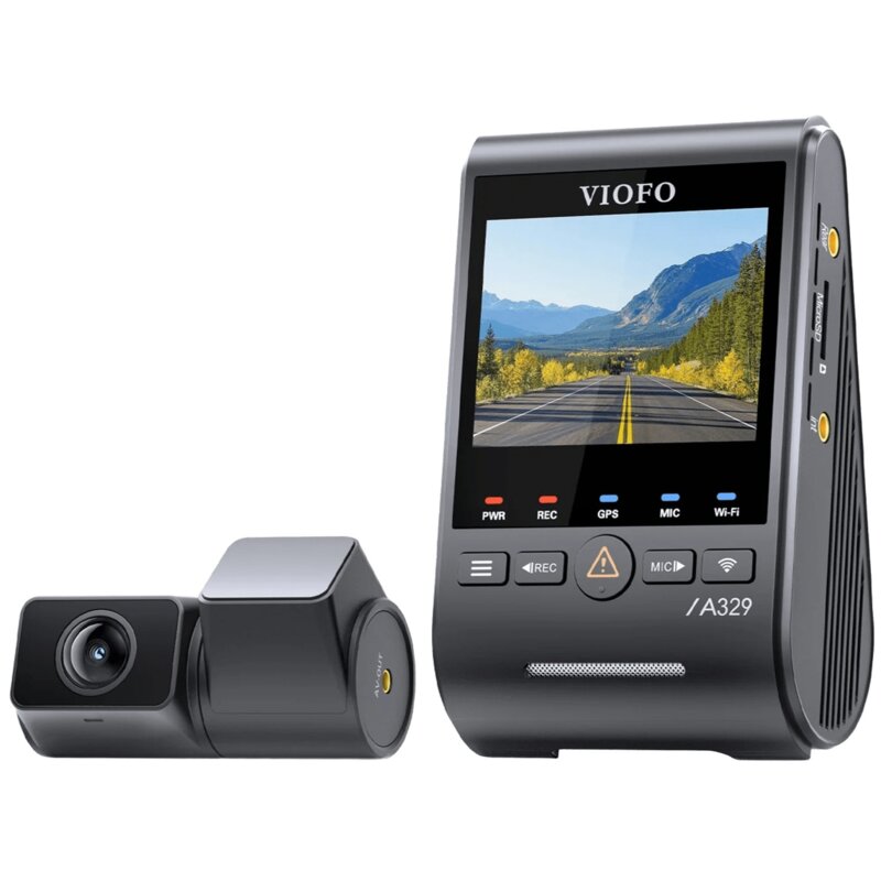 Wideorejestrator VIOFO A329S 2CH GPS + Kamera tyna
