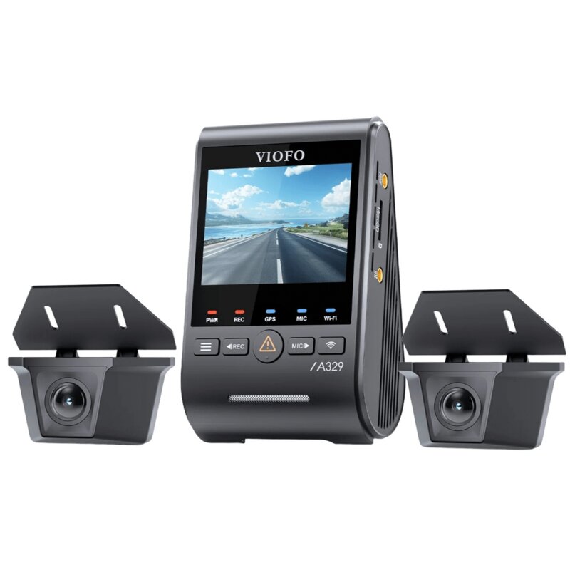 Wideorejestrator VIOFO A329WW 3CH GPS + 2 x Kamera Zewnętrzna Wodoodporna