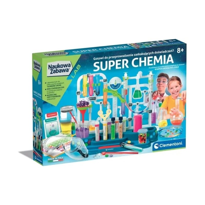 Zabawka edukacyjna CLEMENTONI Naukowa zabawa Lab Super Chemia 50805