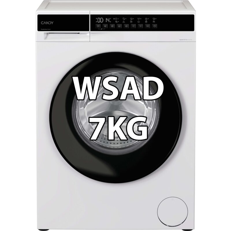 Pralka CANDY ProWash 100 EY 07SB7-S 7kg Slim 43.9cm 1000obr AI Silent Motion