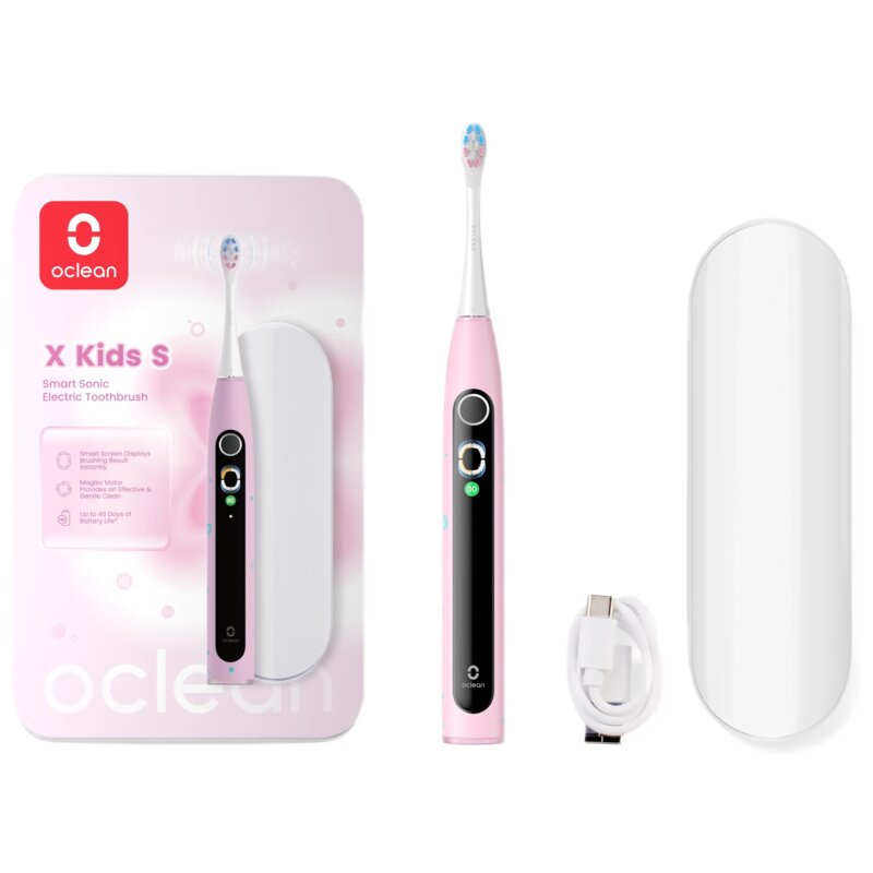 Szczoteczka soniczna dla dzieci Oclean X Kids Set Różowy